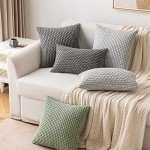 Boho Sage Green Corduroy Throw Pillow Covers - Set of 2