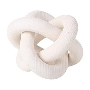 Boho Wooden Knot Chain Link Decor - Set of 3