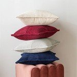 Cozy Set of 2 Boho Striped Pillow Covers