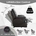 CANMOV Power Lift Recliner Chair with Massage & Heat