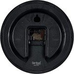 Black 10-Inch Silent Quartz Wall Clock