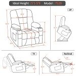 Power Lift Recliner Chair with Massage & Heat