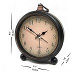 Retro Silent Alarm Clock with Night Light
