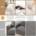 U-Shaped Cloud Couch Sectional Sofa with Storage