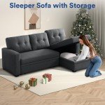 Modern 4-in-1 L Shaped Modular Sofa with Storage