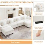 U-Shaped Cloud Couch Sectional Sofa with Storage