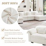 U-Shaped Cloud Couch Sectional Sofa with Storage