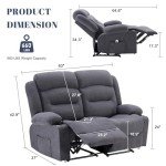 Oversized Recliner Loveseat with Heat and Massage