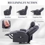 Oversized Recliner Loveseat with Heat and Massage