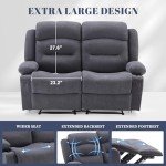 Oversized Recliner Loveseat with Heat and Massage