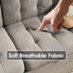 Stylish 65" Grey Sofa with Storage & USB Port