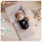 Kids 2-in-1 Soft Sherpa Couch and Lounger