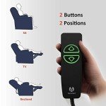 MCombo Navy Blue Electric Recliner Chair with USB