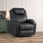 JUMMICO Power Lift Recliner with Massage and Cup Holders