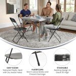 Black Folding Chairs - Hercules Series (Pack of 10)