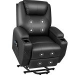 JUMMICO Power Lift Recliner with Massage and Cup Holders