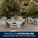 Black Folding Chairs - Hercules Series (Pack of 10)