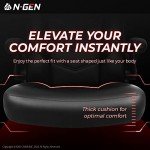 Ergonomic Gaming Chair with Lumbar Support - Black