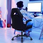 Ergonomic Gaming Chair with Lumbar Support - Black
