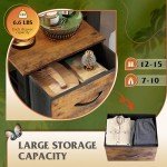 4-Drawer Fabric Dresser Tower with Wood Top