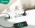 AODK 52-Inch White Dresser with Charging Station