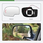 Left Side Power Heated Mirror Glass for Chevy GMC