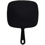 Extra Large Handheld Mirror with Handle, Black