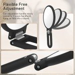 Double-Sided Handheld Magnifying Makeup Mirror