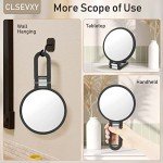 Double-Sided Handheld Magnifying Makeup Mirror