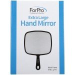 Extra Large Handheld Mirror with Handle, Black