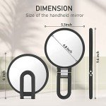 Double-Sided Handheld Magnifying Makeup Mirror