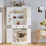 Ironck Freestanding Kitchen Pantry Storage Cabinet