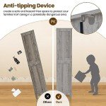 Iwell Tall Storage Cabinet with Adjustable Shelves