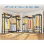 Heavy Duty Portable Closet with Adjustable Shelves