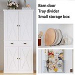 Ironck Freestanding Kitchen Pantry Storage Cabinet