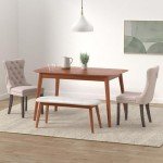 Velvet Upholstered Wingback Dining Chairs Set of 4