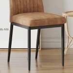 Set of 6 Stylish Brown Dining Chairs