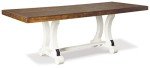 Farmhouse Rectangular Extension Dining Table, Fits 8