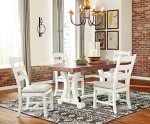 Farmhouse Rectangular Extension Dining Table, Fits 8