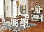 Farmhouse Rectangular Extension Dining Table, Fits 8