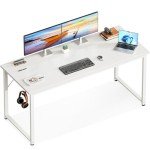 Casaottima 54" Modern Computer Desk with Headphone Hooks