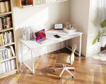 Casaottima 54" Modern Computer Desk with Headphone Hooks
