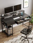 Rolanstar 39-inch Modern Office Desk with LED