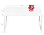 Casaottima 54" Modern Computer Desk with Headphone Hooks