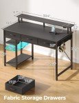 Rolanstar 39-inch Modern Office Desk with LED
