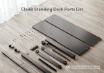 Claiks Adjustable Electric Standing Desk - Black 48x24