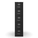 5-Drawer Vertical File Cabinet in Black