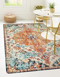 Lahome Bohemian Floral Medallion 5x7 Area Rug