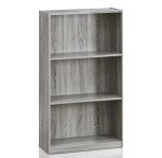 Furinno 3-Tier Bookcase in French Oak Grey