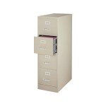 4-Drawer Vertical File Cabinet - Metal Putty